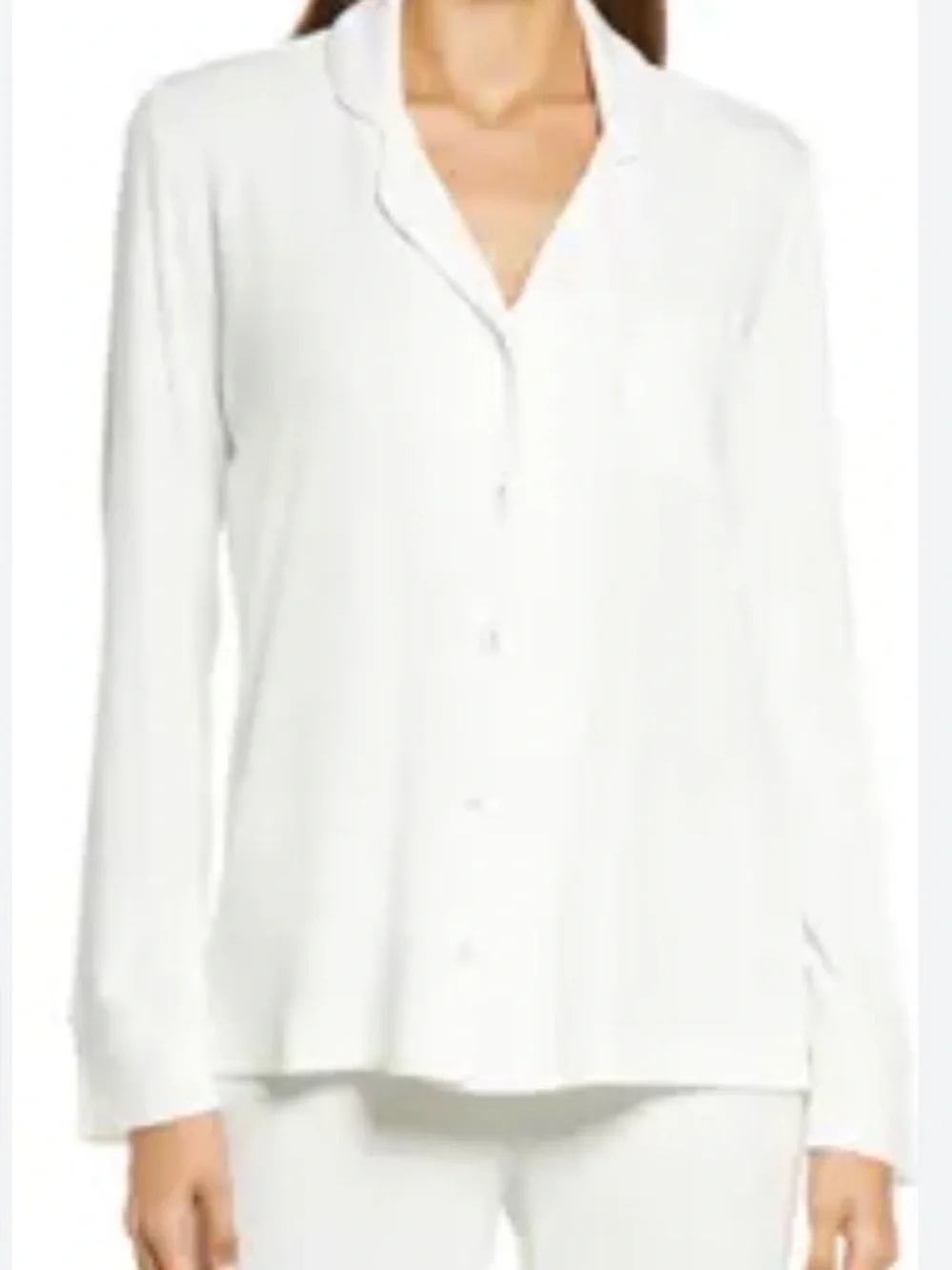 Skims lounge sleeping Ribbed White Bralette Top